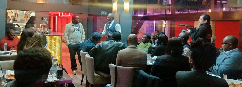 A cross section of guests during the interaction