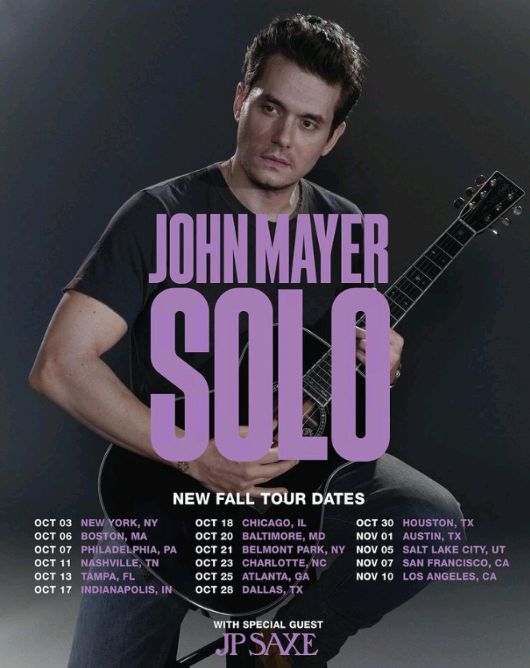 John Mayer's ‘‘Solo’’ tour gets additional dates The Lagos Review