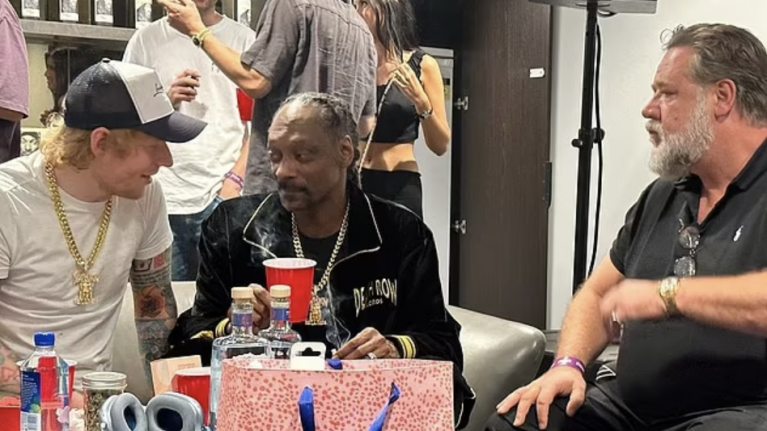 Snoop Dogg, Ed Sheeran and Russell Crowe party in in Melbourne