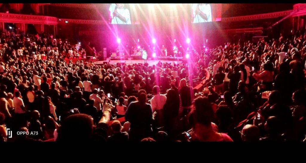The massive crowd at Asa's concert