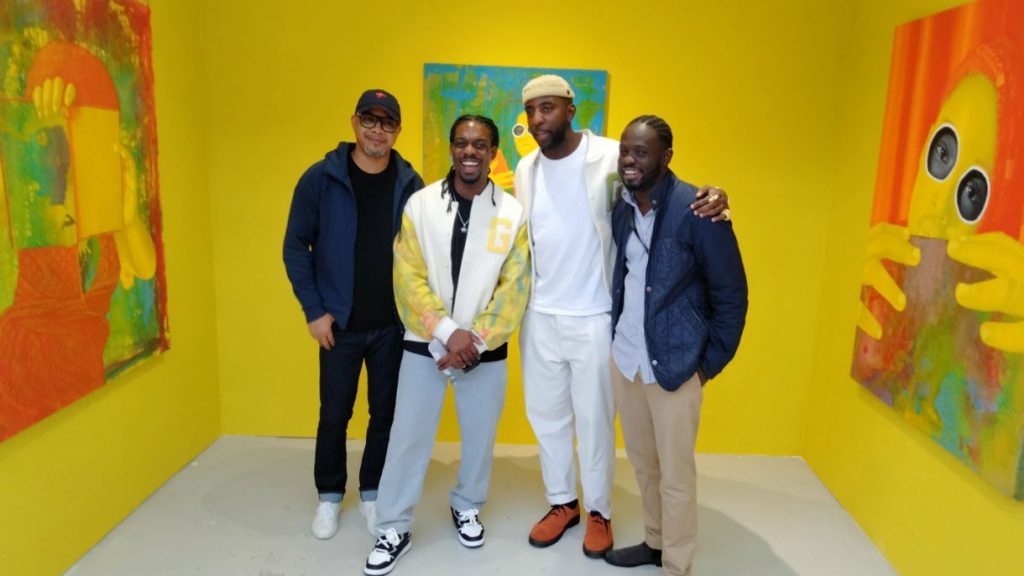 The artists, 2nd from left
