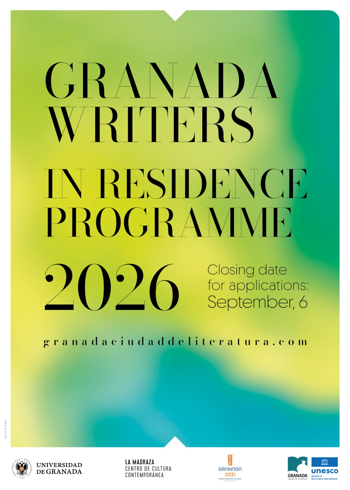 Granada opens 2026 writers' residency applications